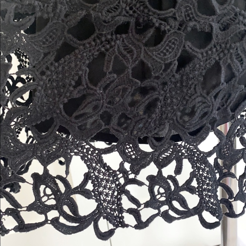 Tularosa Black crochet swing dress - Picture 3 of 3